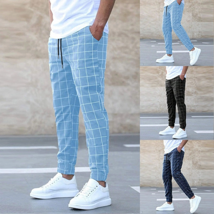 CALVIN | MEN'S CHECKED JOGGER TROUSERS