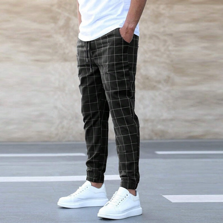 CALVIN | MEN'S CHECKED JOGGER TROUSERS