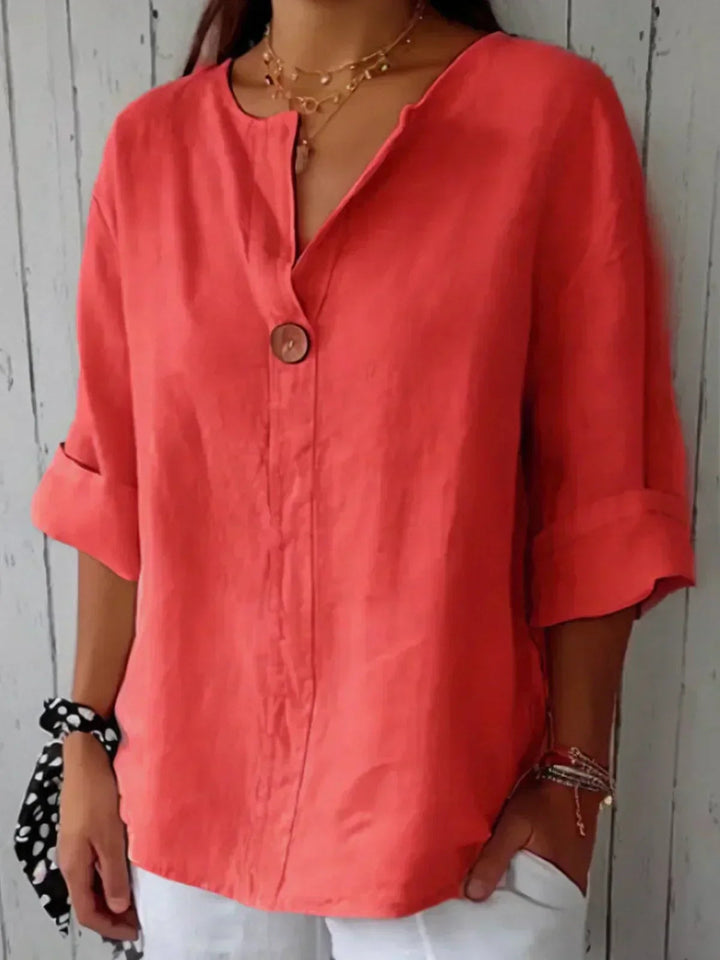 ELEANOR | Casual V-Neck Blouse