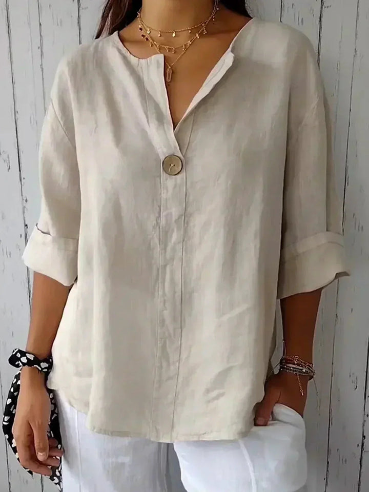 ELEANOR | Casual V-Neck Blouse