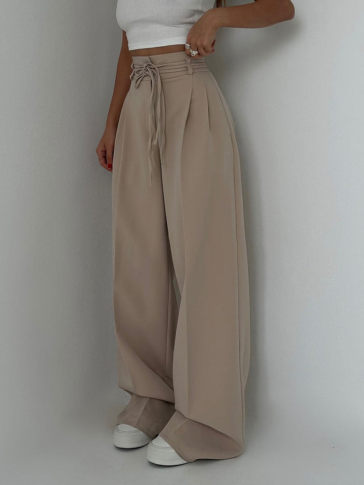 GLORIA| High-waisted wide-leg trousers