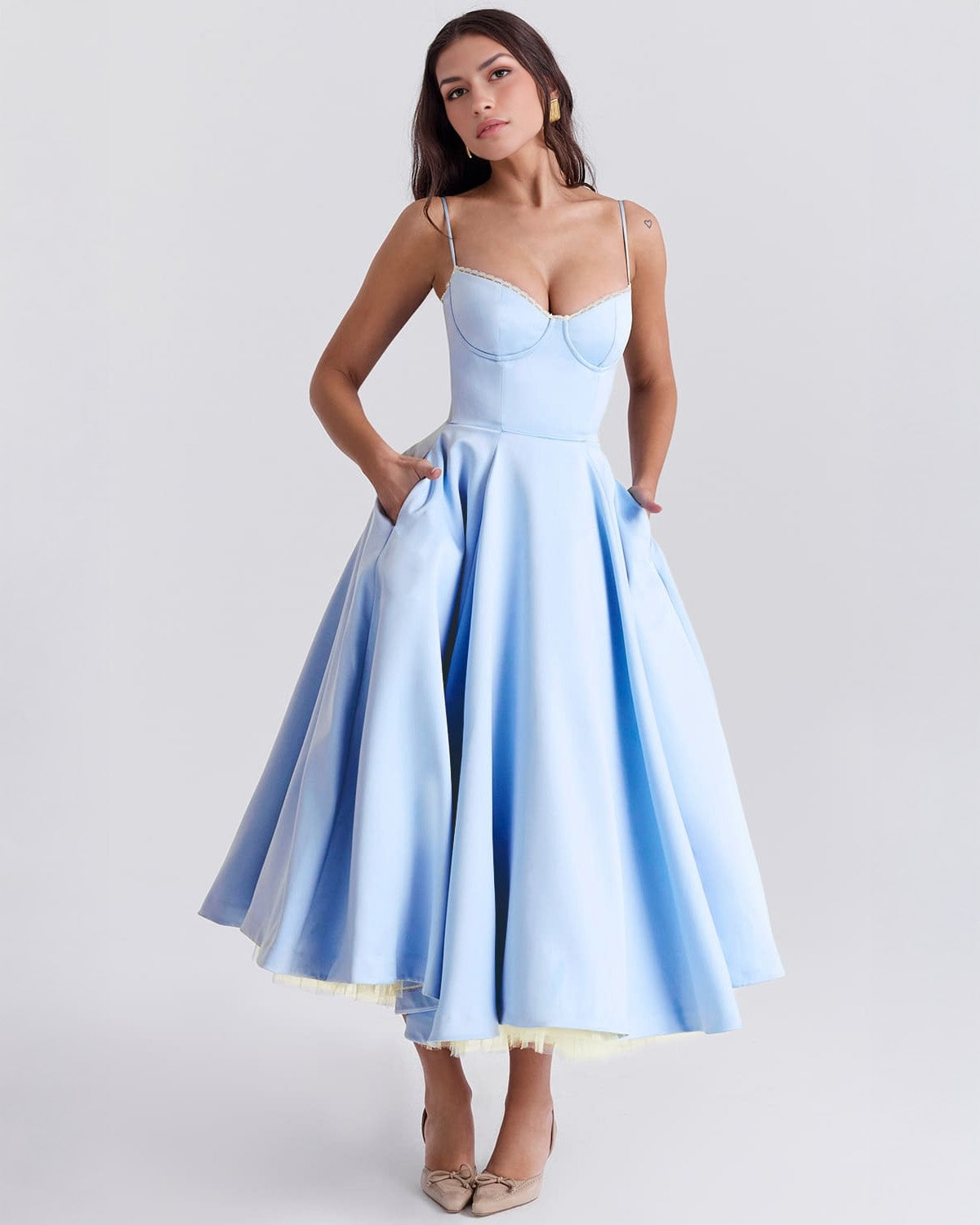 Alexander Saint Selene Midi Dress
