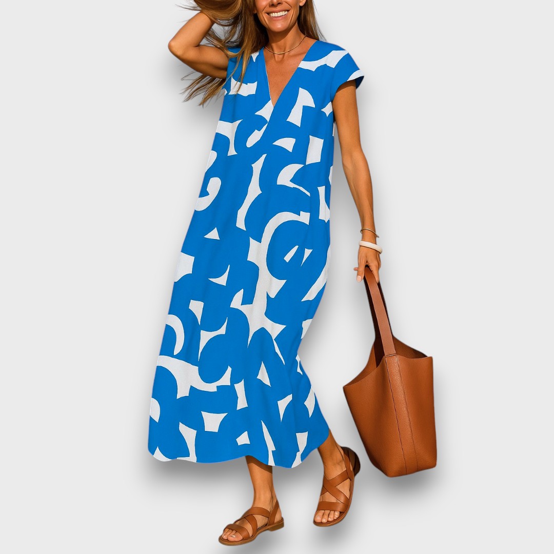 Avery – Lightweight Dress with V-Neckline