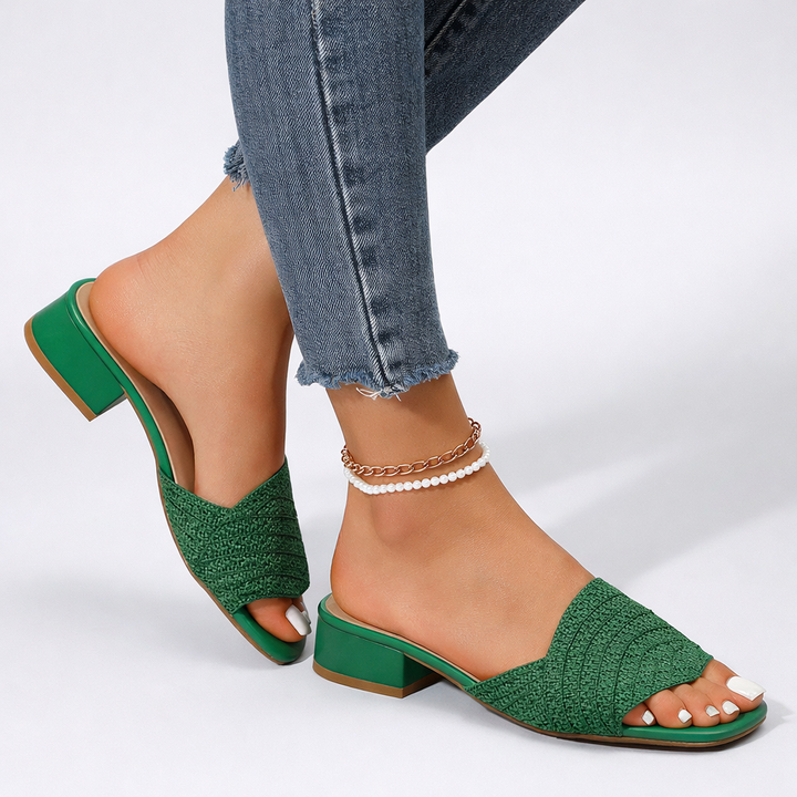 Harper Woven Mule Sandals