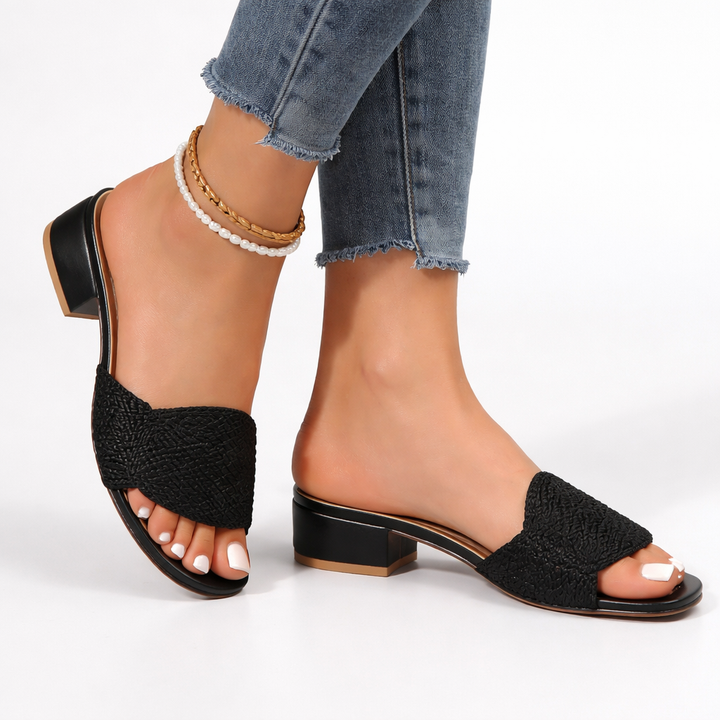 Harper Woven Mule Sandals