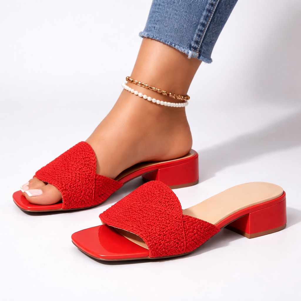 Harper Woven Mule Sandals