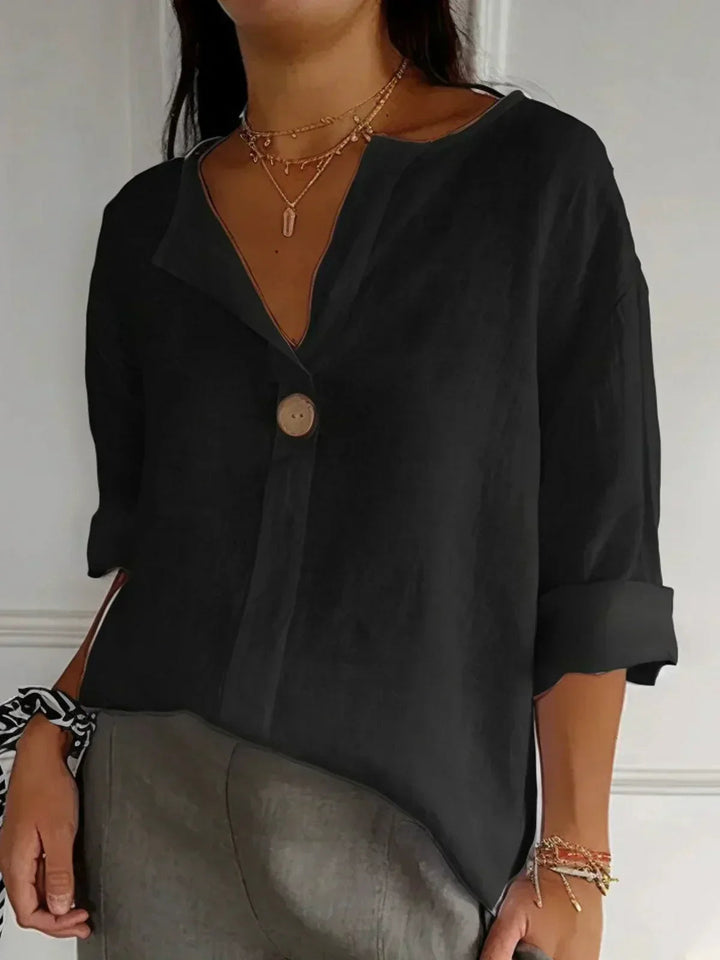 ELEANOR | Casual V-Neck Blouse