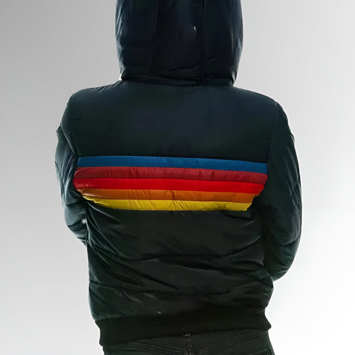 Katrina™ | Zip-Up Jacket with Rainbow Stripes