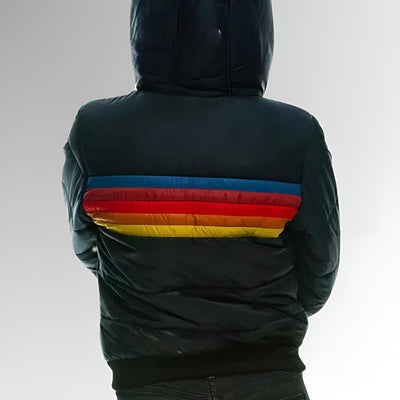 Katrina™ | Zip-Up Jacket with Rainbow Stripes