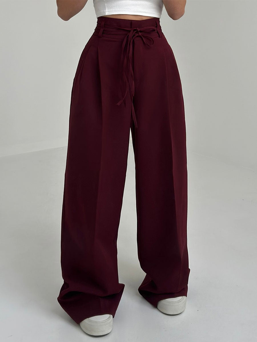 GLORIA| High-waisted wide-leg trousers