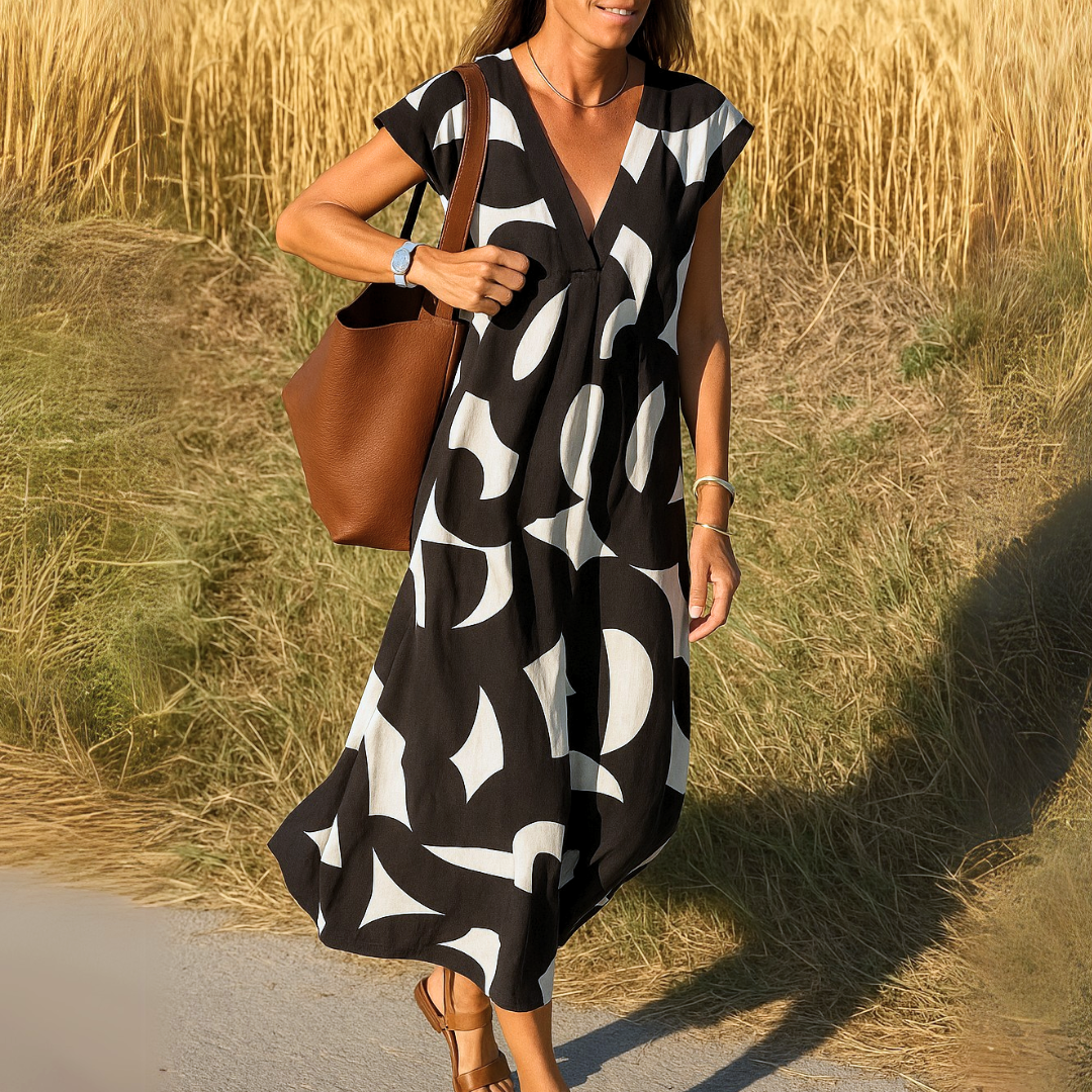 Valérie | Flowy V-Neck Dress