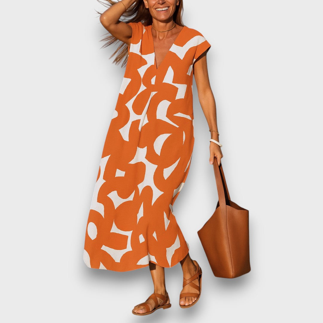 Avery – Lightweight Dress with V-Neckline
