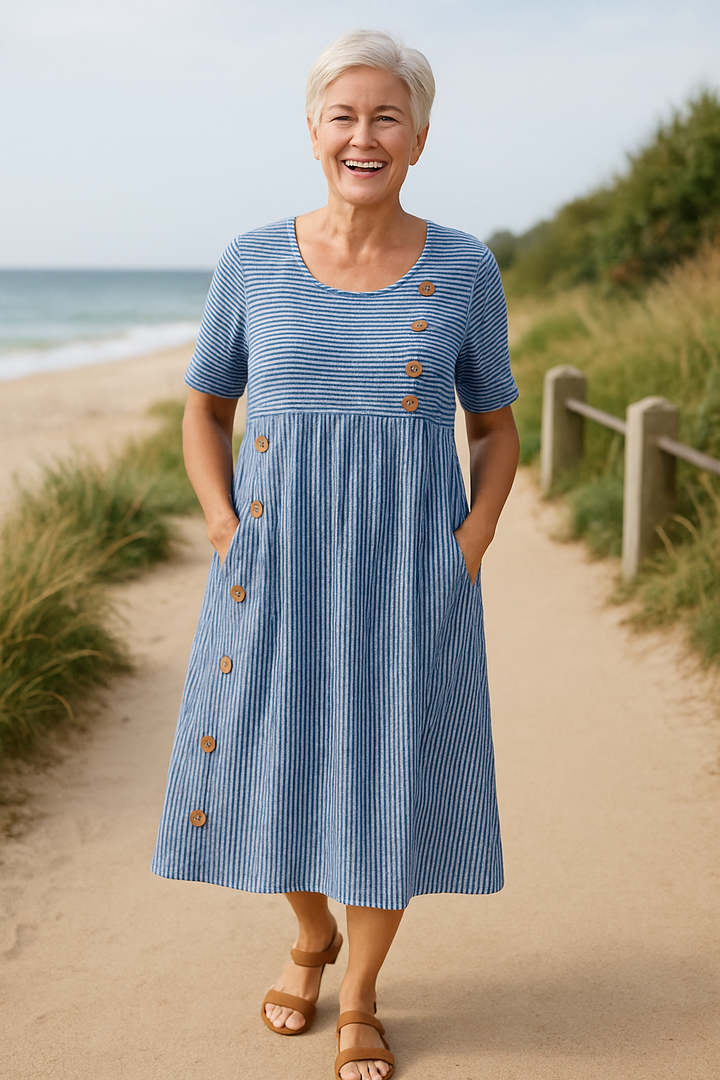 Helene Midi Dress – Effortless Comfort, Everyday Confidence