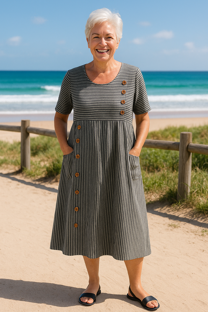 Helene Midi Dress – Effortless Comfort, Everyday Confidence