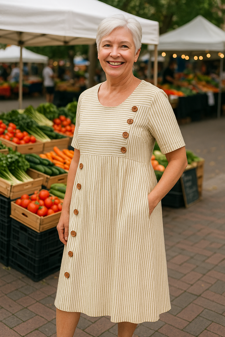 Helene Midi Dress – Effortless Comfort, Everyday Confidence