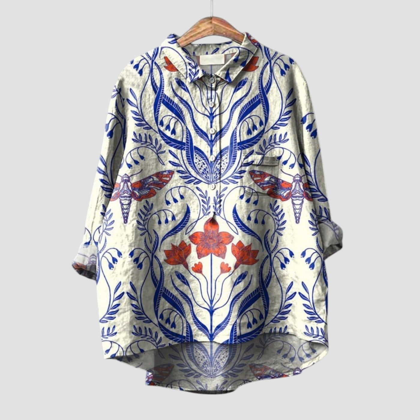 PALMIRA | Oversized Shirt with Dog-Inspired Design and Everyday Comfort for a Carefree Look