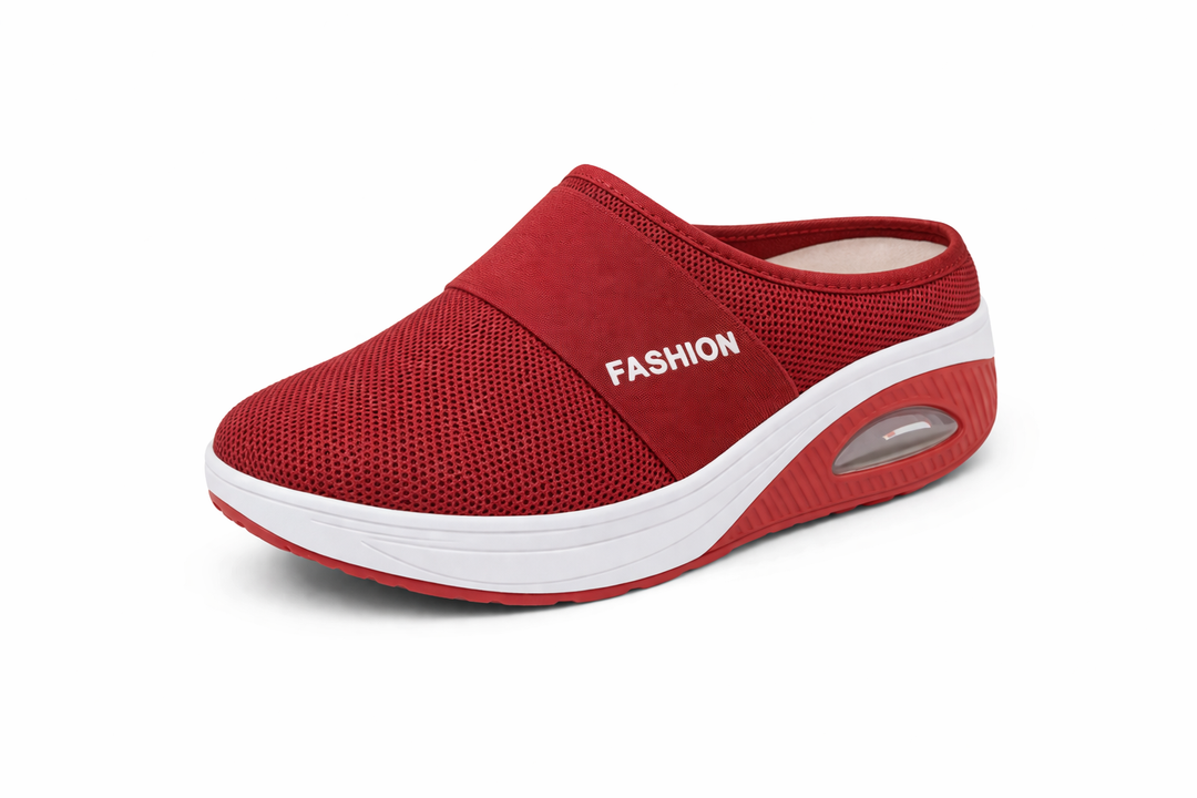 LOUISE BREATHABLE ORTHOPEDIC SLIP-ON MULES