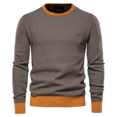 Mason|Men's Sweater with Check Pattern
