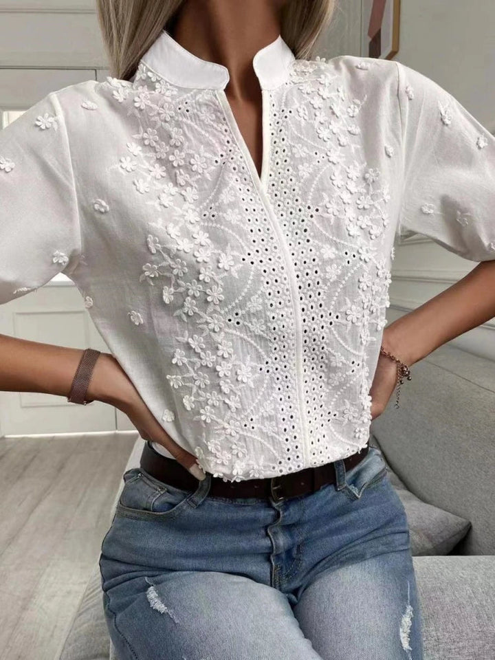 Elise Blouse with Delicate Embroidery