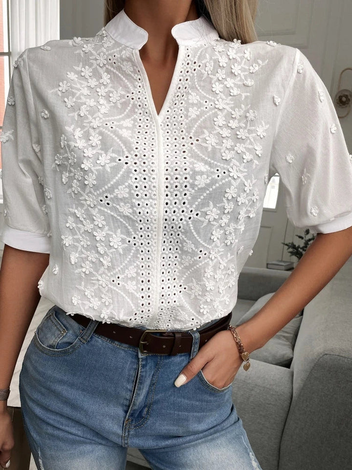 Elise Blouse with Delicate Embroidery
