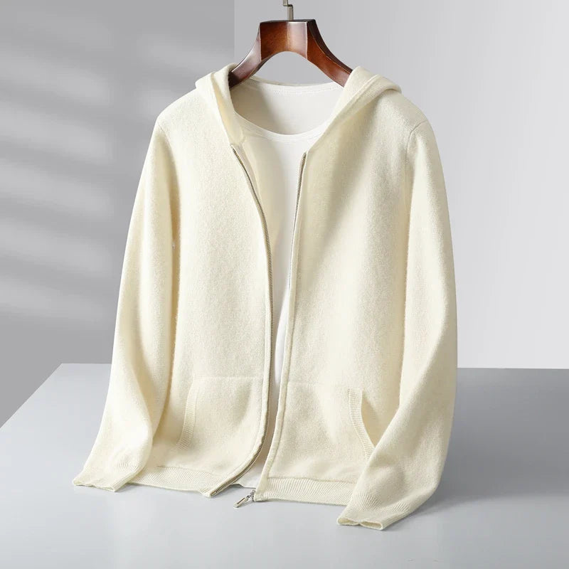 Rockwell Cashmere Zip Hoodie