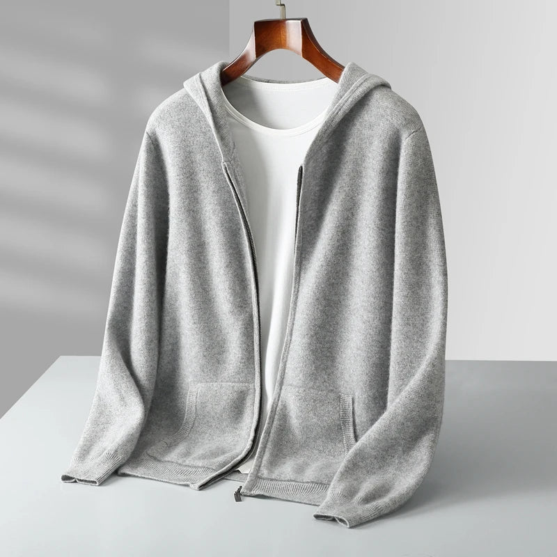 Rockwell Cashmere Zip Hoodie