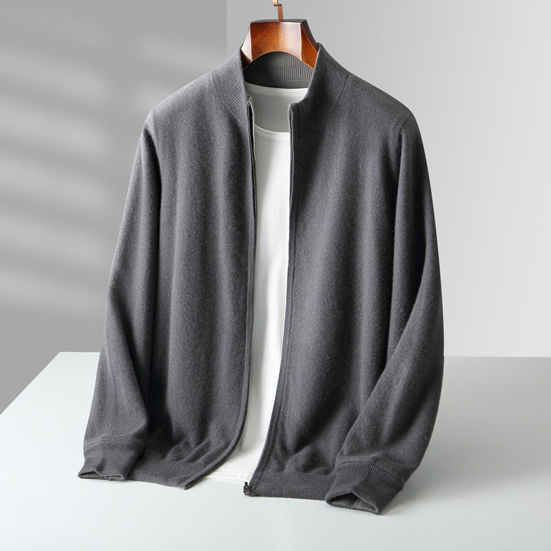 Prescott Cashmere Zip Cardigan