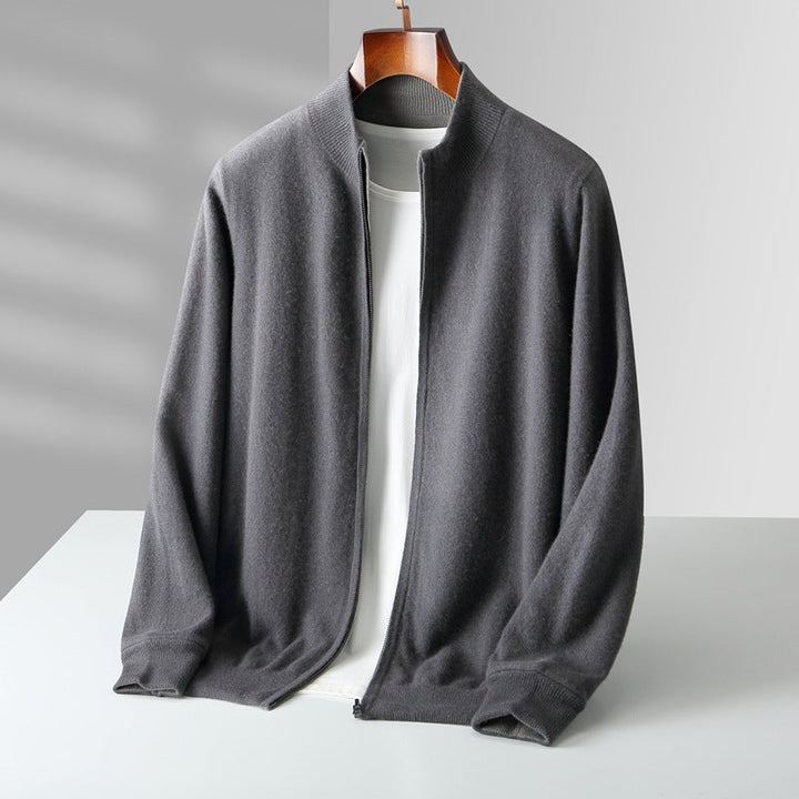 Prescott Cashmere Zip Cardigan