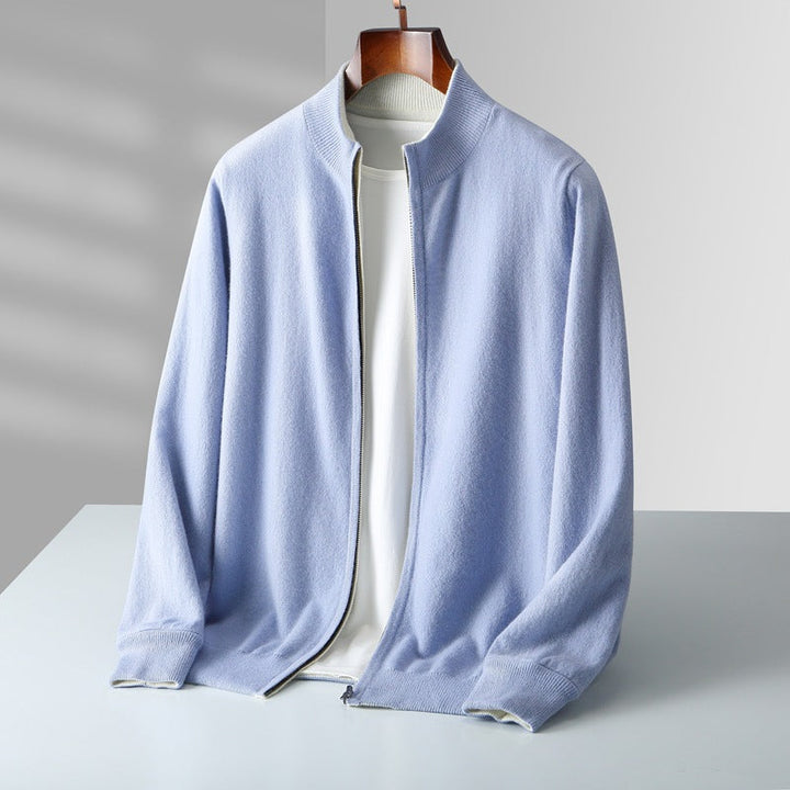 Prescott Cashmere Zip Cardigan