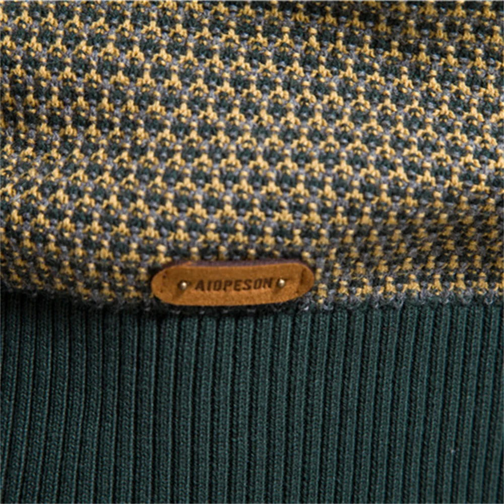 Mason|Men's Sweater with Check Pattern