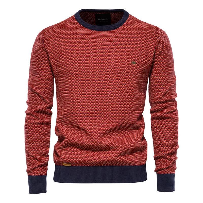 Mason|Men's Sweater with Check Pattern