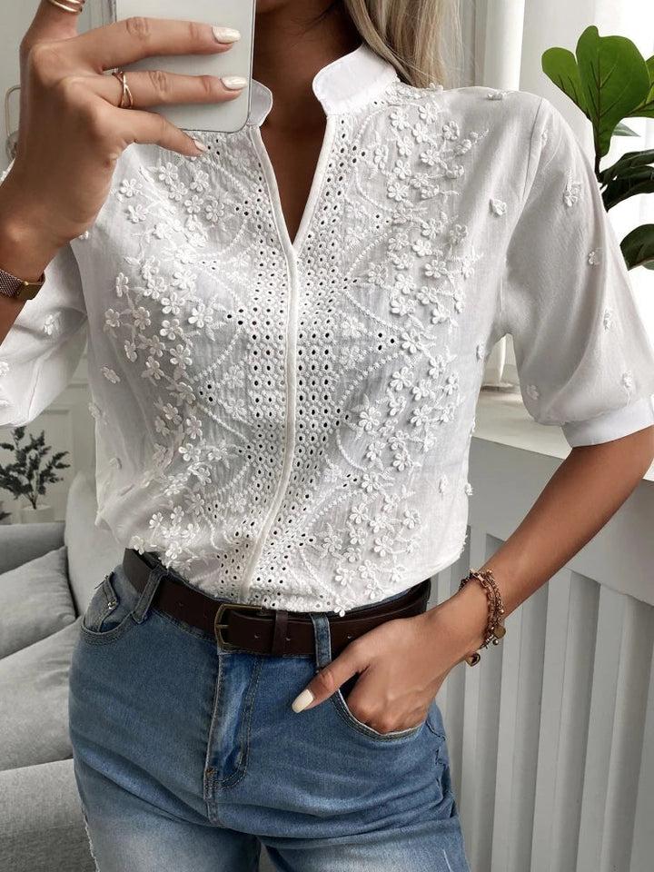 Elise Blouse with Delicate Embroidery