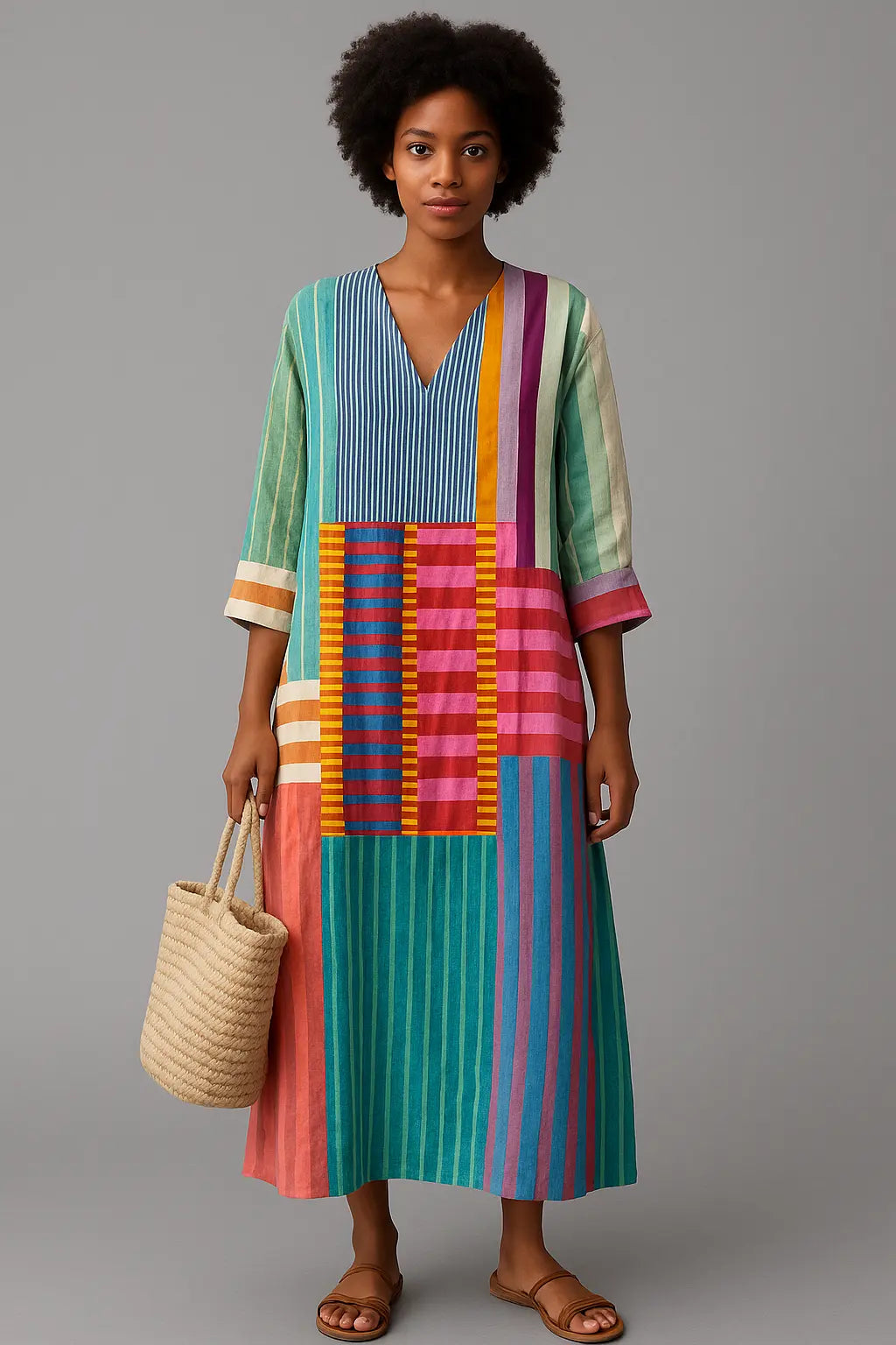 Jeanine™ Geometric Pattern Dress