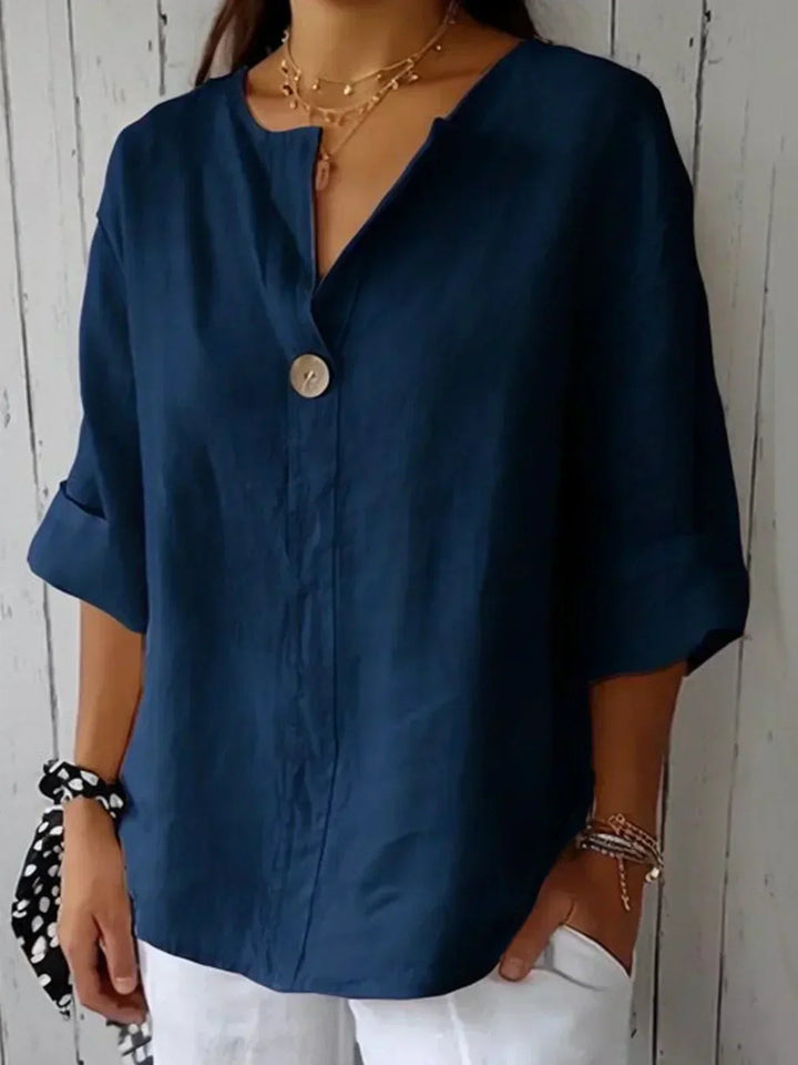 ELEANOR | Casual V-Neck Blouse