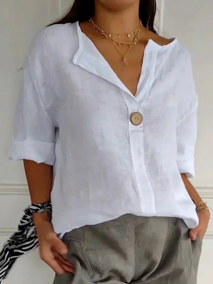 ELEANOR | Casual V-Neck Blouse