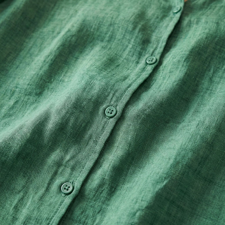 Emily Cotton-Linen Blouse