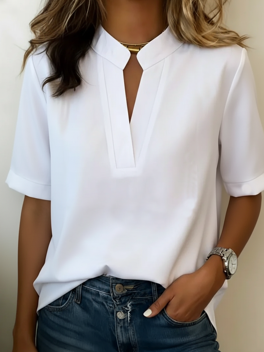 Grace Casual V-Neck Blouse for Women