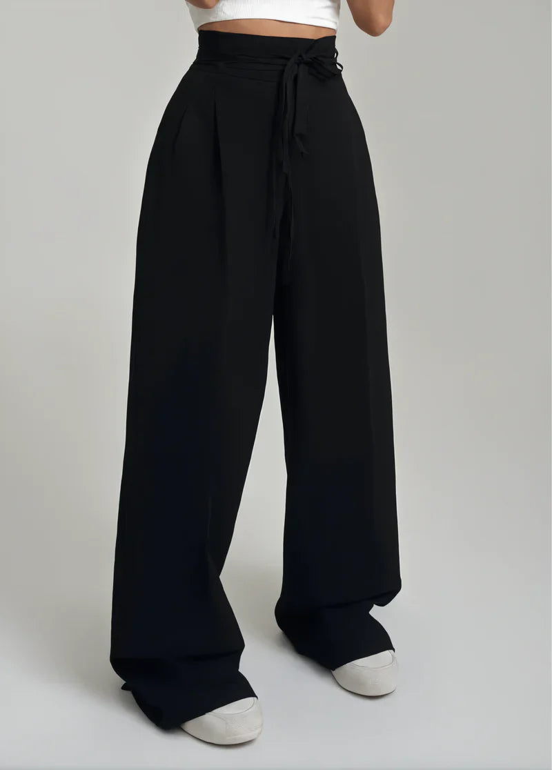 GLORIA| High-waisted wide-leg trousers