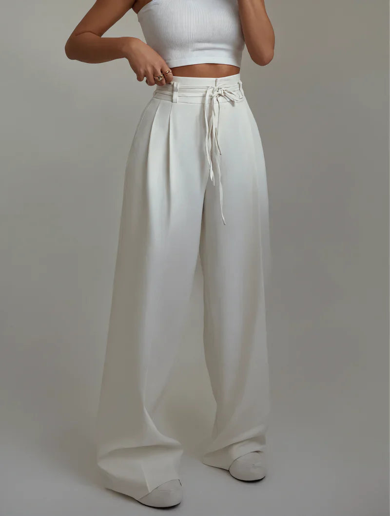 GLORIA| High-waisted wide-leg trousers