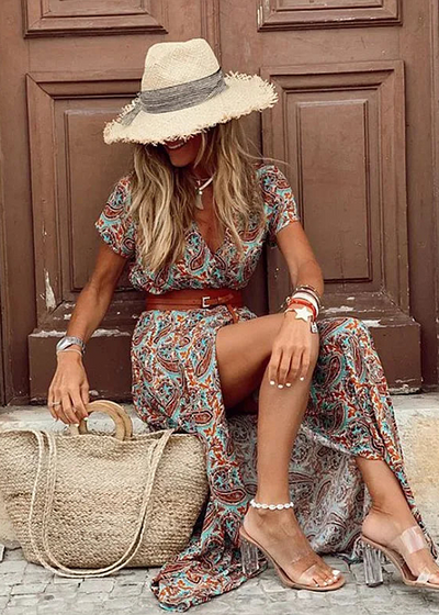 Lyra – Elegant Bohemian Maxi Dress