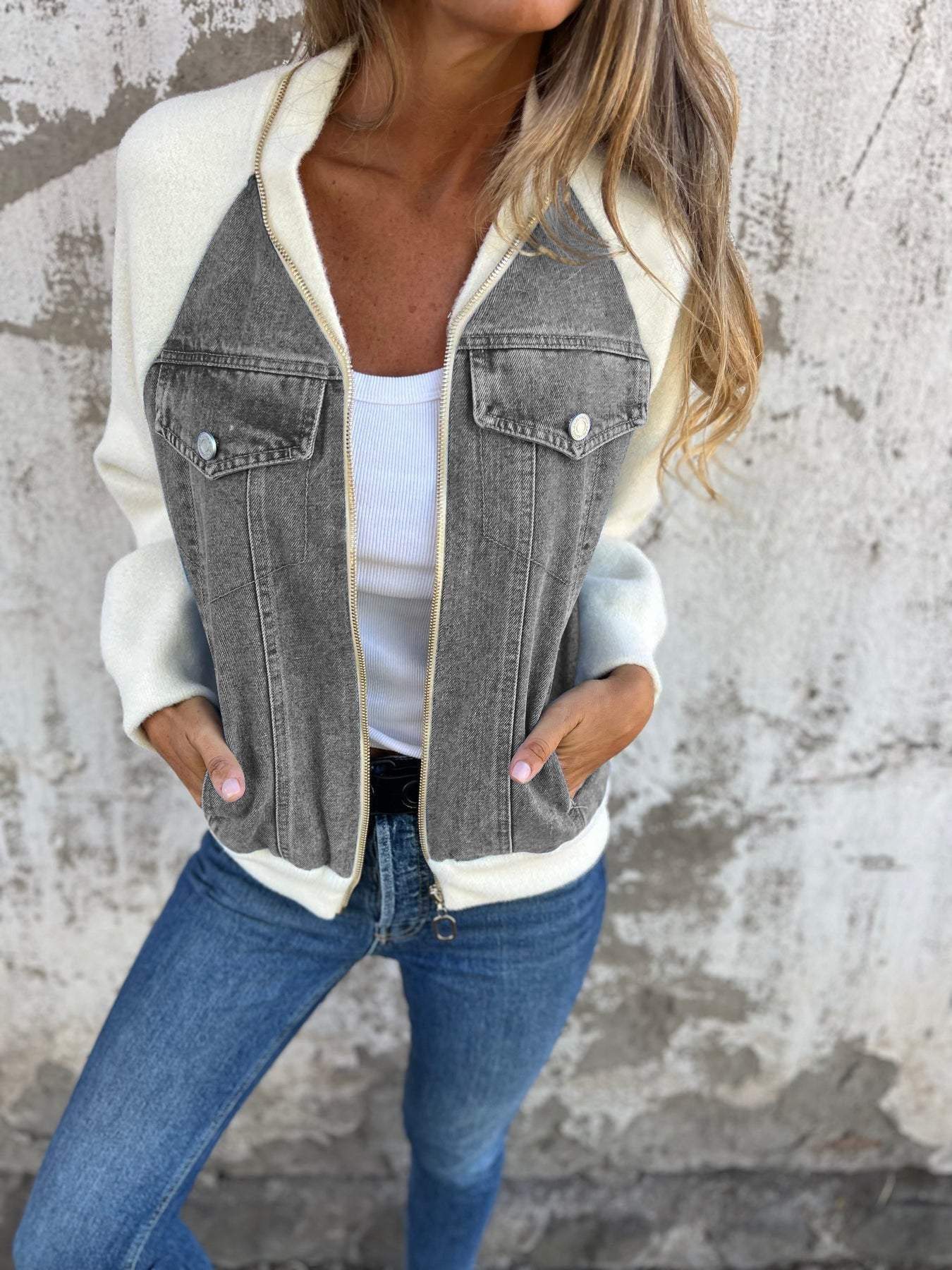 Zoe™ | Denim Hooded Jacket