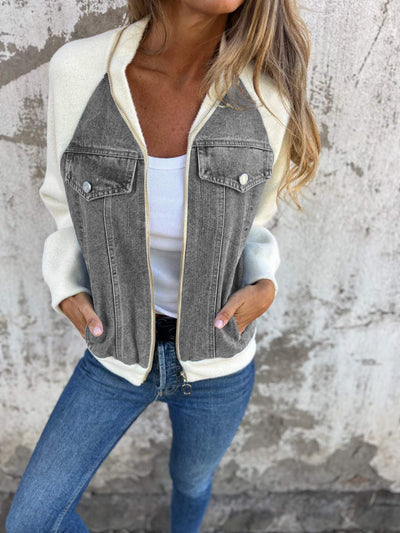 Zoe™ | Denim Hooded Jacket