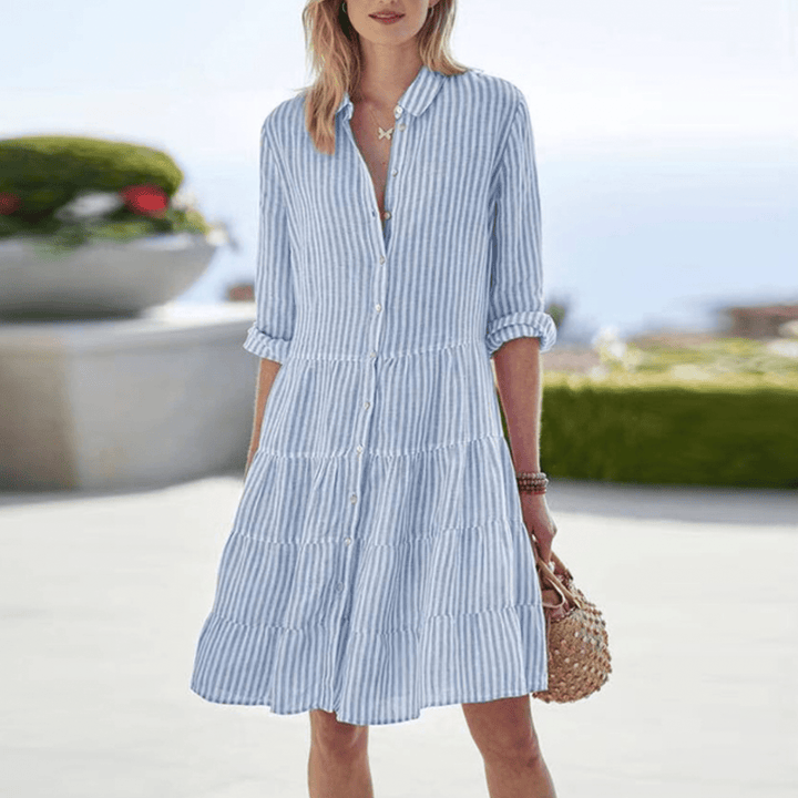 NYLA BREEZY STRIPED DRESS