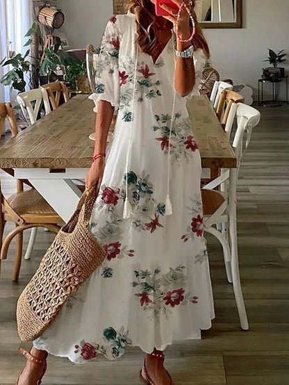 Lena Effortless Boho Dress with Flattering Fit