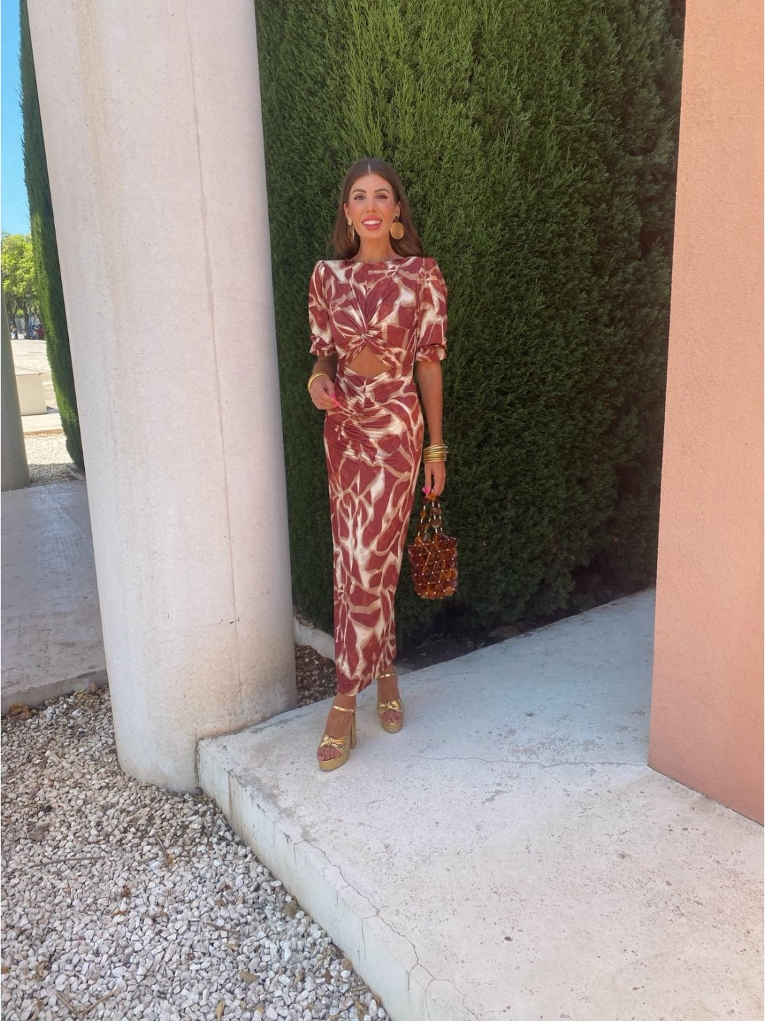Chiara | Midi Dress with Cut-Out