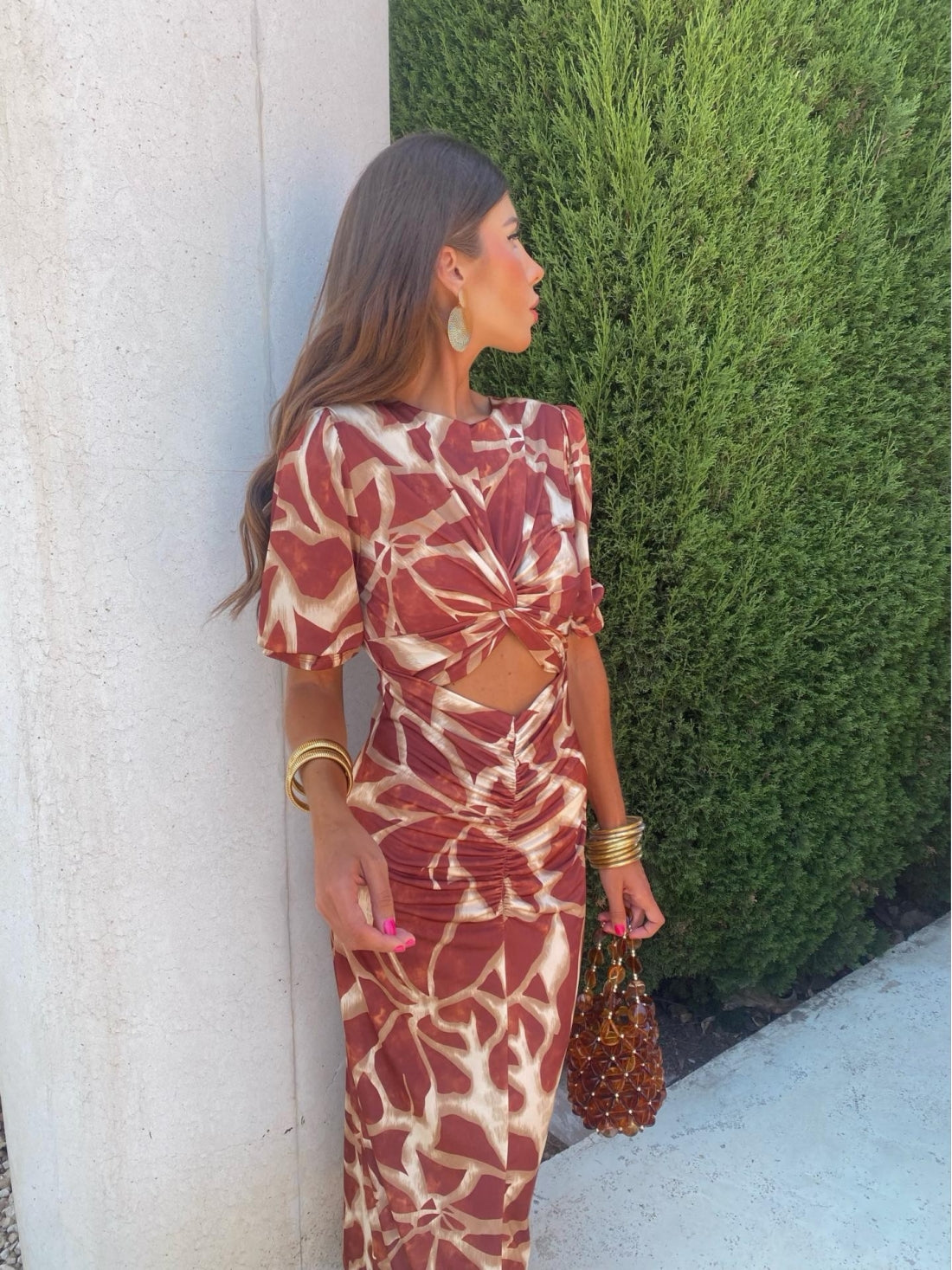 Chiara | Midi Dress with Cut-Out