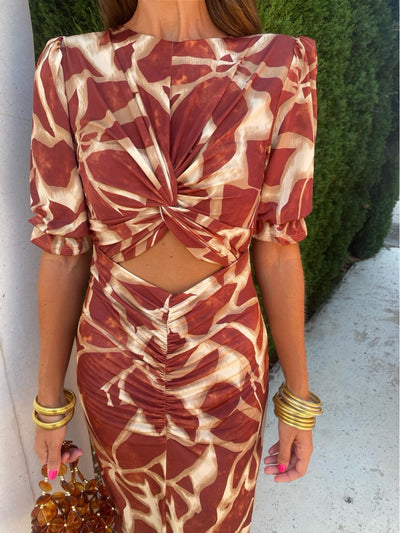 Chiara | Midi Dress with Cut-Out